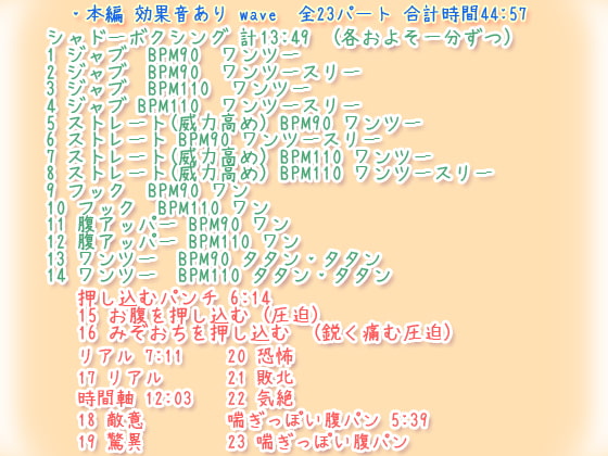 リョナラーの有酸素運動 45分間腹パン