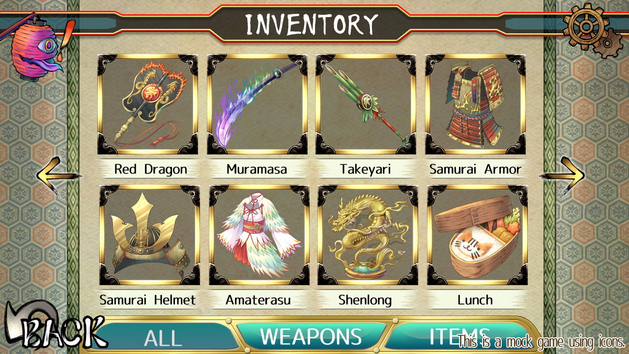 Fantasy game icons pack Vol.2-SAMURAI-