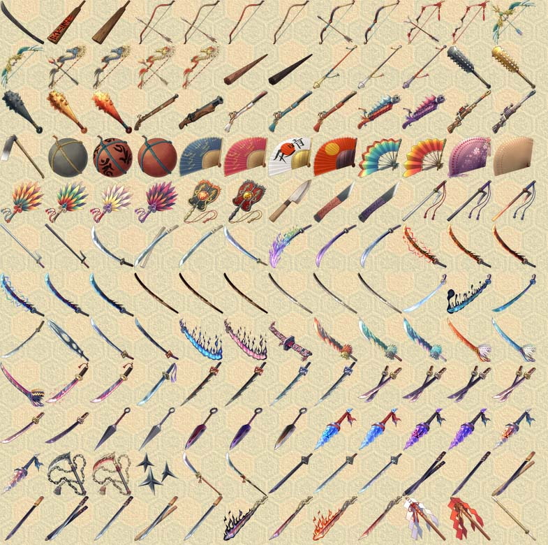 Fantasy game icons pack Vol.2-SAMURAI-