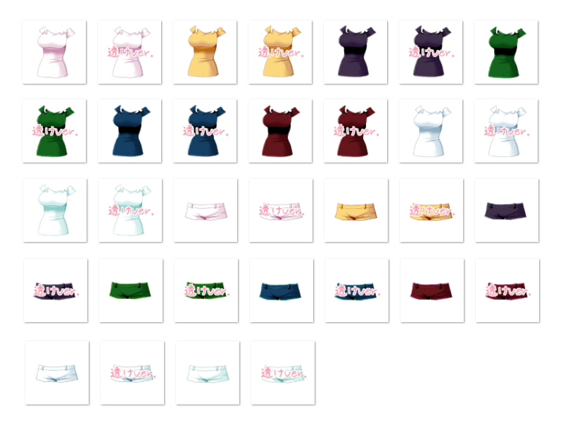 佐野俊英があなたの専用原画マンになります 衣装素材集ABC - 私服 -