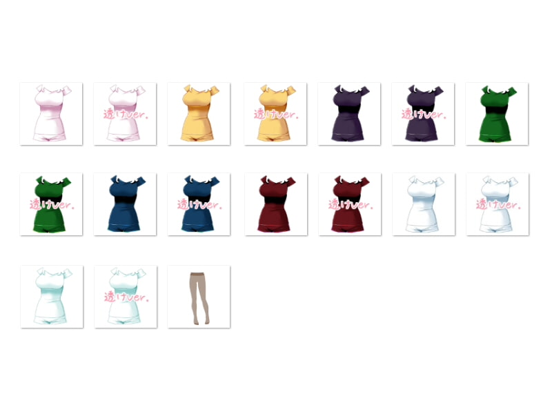 佐野俊英があなたの専用原画マンになります 衣装素材集ABC - 私服 -