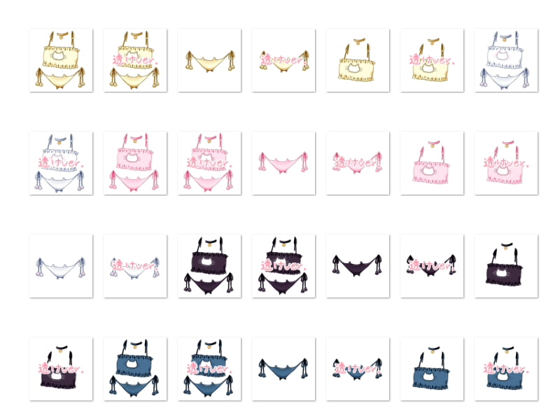 佐野俊英があなたの専用原画マンになります 衣装素材集ABC - ねこランジェリー -