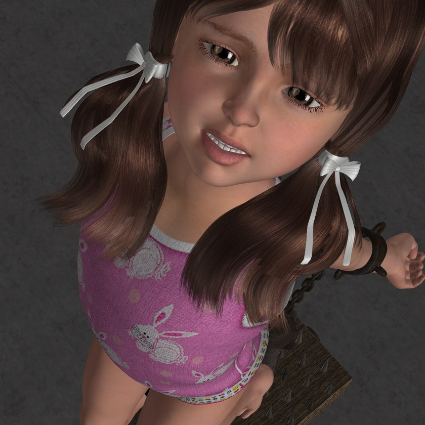 拘束浣腸水責めされるロ○ータ姫