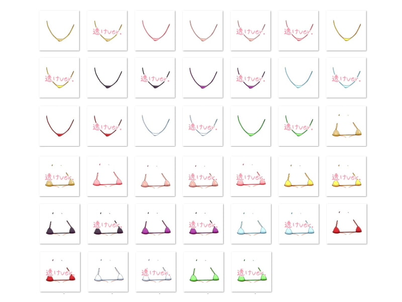 佐野俊英があなたの専用原画マンになります 衣装素材集C - マイクロビキニ -