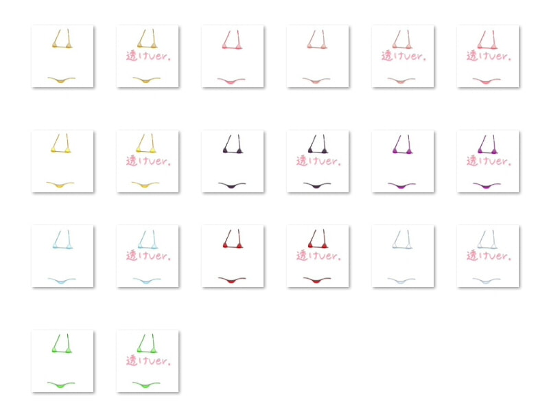 佐野俊英があなたの専用原画マンになります 衣装素材集A - マイクロビキニ -