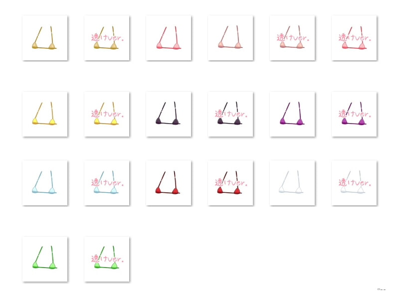 佐野俊英があなたの専用原画マンになります 衣装素材集A - マイクロビキニ -