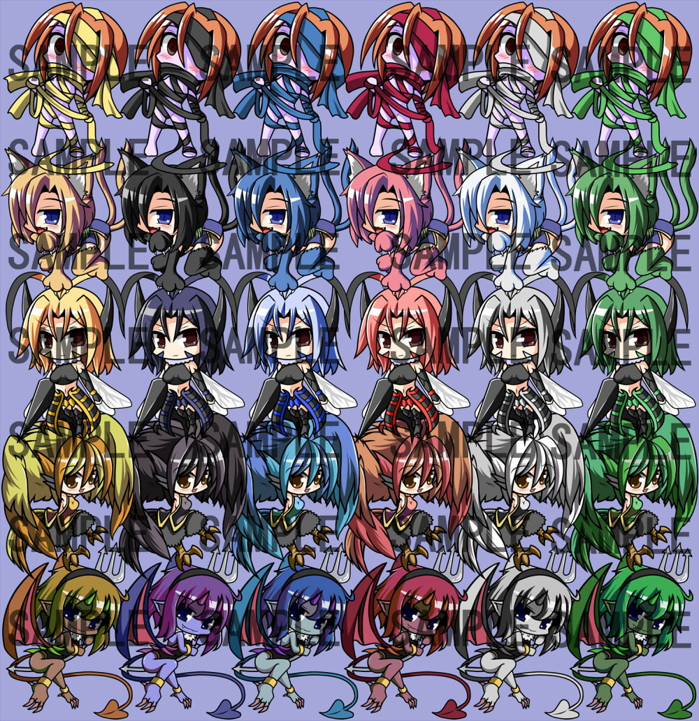 RPG制作に使えるデフォルメ素材集～モンスター娘編～ Vol.2