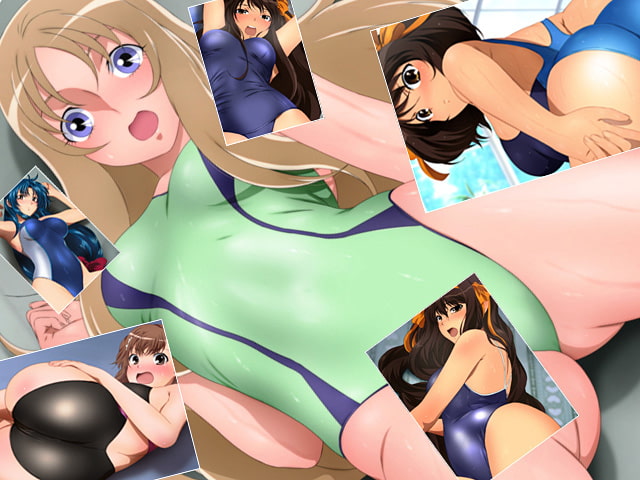ヒロインに競泳水着+ヒロインにスクミズ!