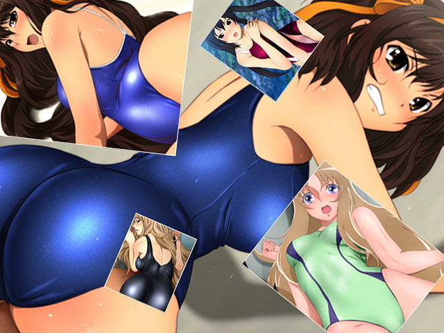 ヒロインに競泳水着+ヒロインにスクミズ!