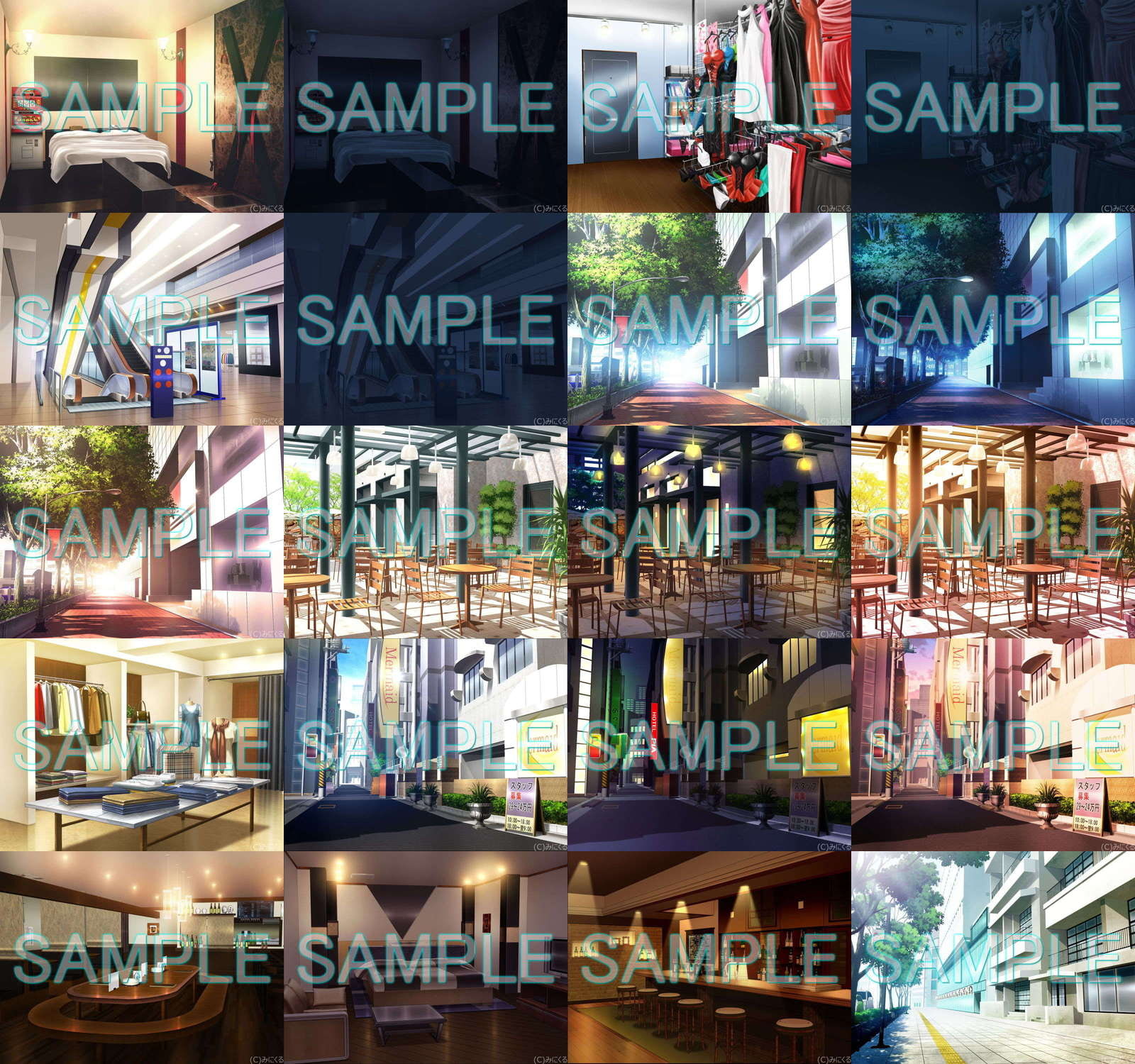 みにくる背景CG素材集『街編』part01