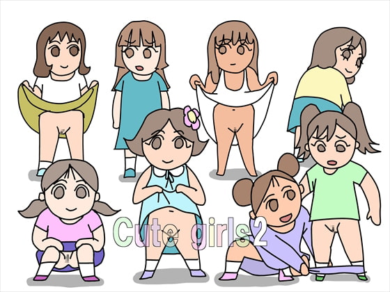 かわいい女の子たち 2 (GIFパラパラまんが )