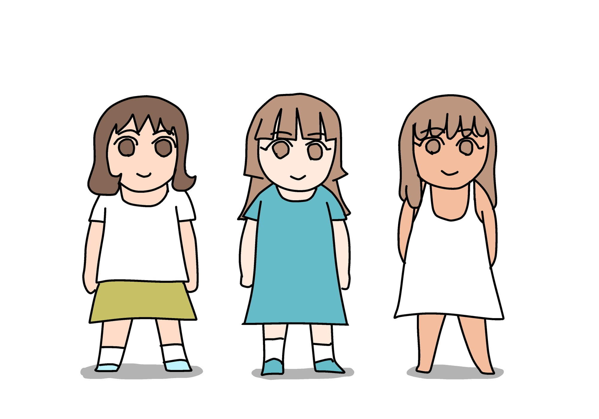 かわいい女の子たち 2 (GIFパラパラまんが )