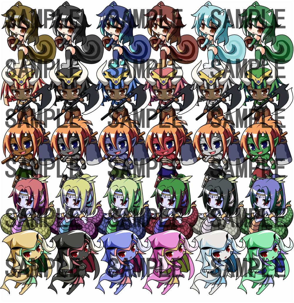 RPG制作に使えるデフォルメ素材集～モンスター娘編～ Vol.3