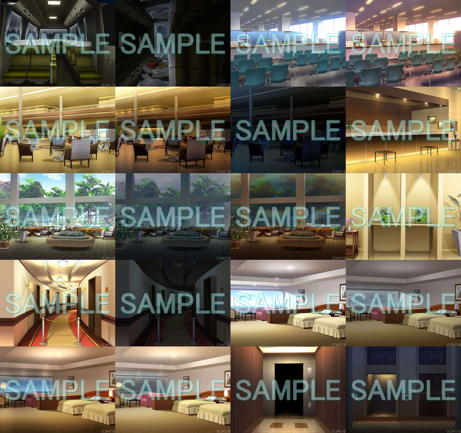 みにくる背景CG素材集『レジャー・公共施設編』part05