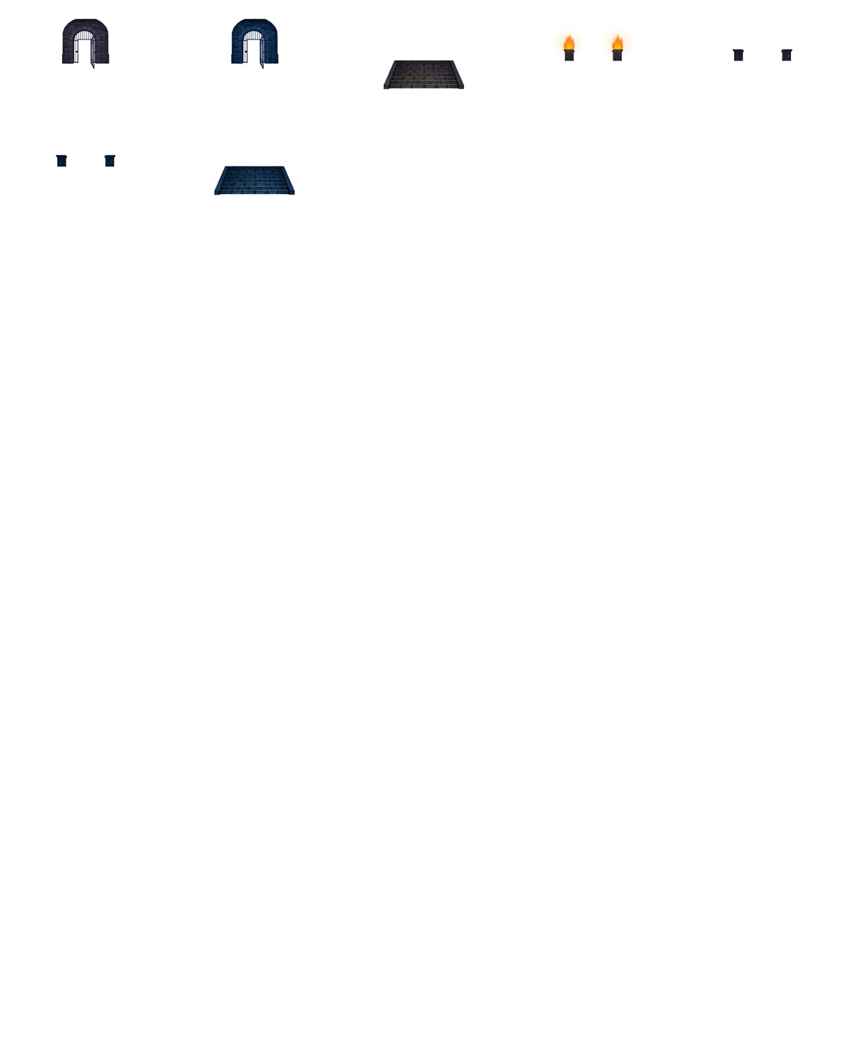 背景素材【ダンジョン】遺跡