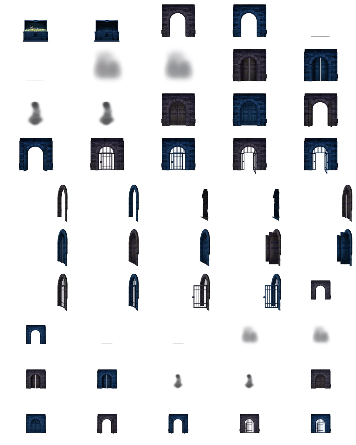 背景素材【ダンジョン】遺跡