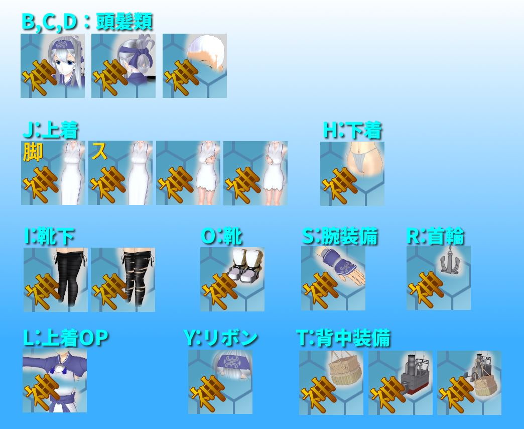 3Dカスタム少女用追加衣装セット ”3Dカスタム 補給艦娘”