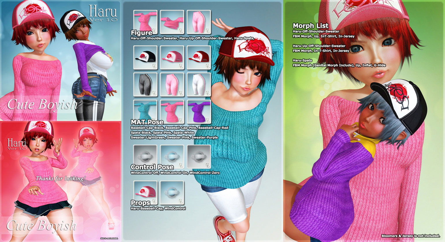 Haru Clothing Set1