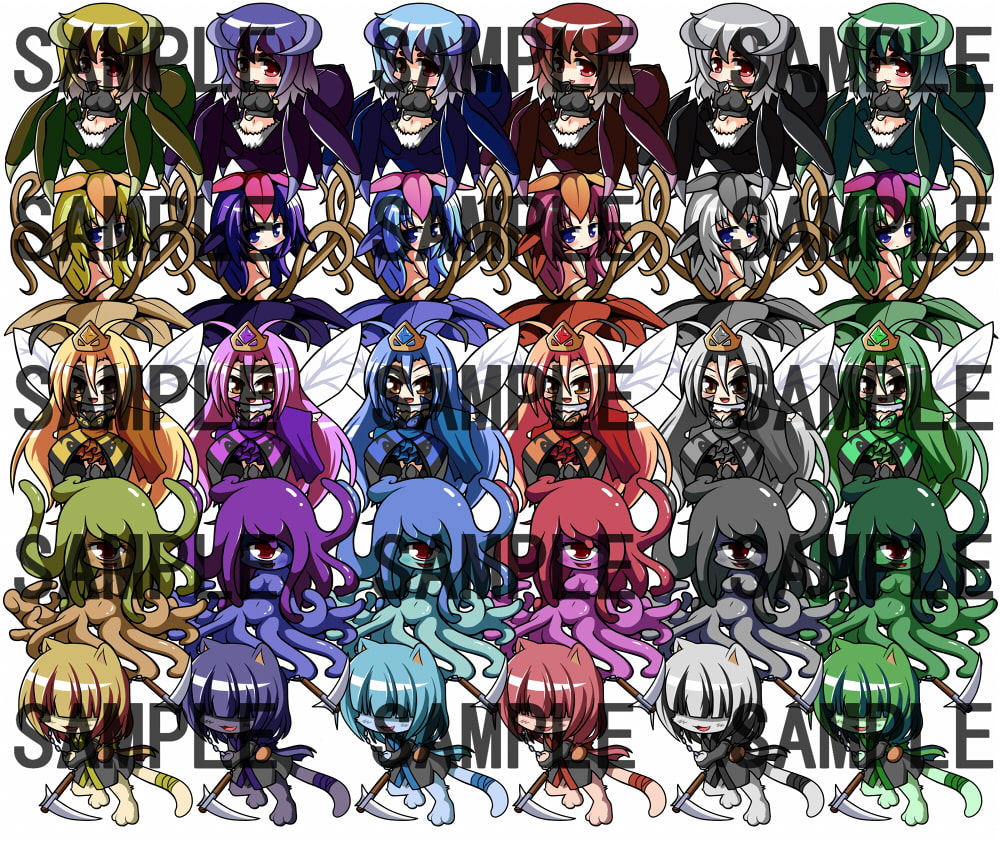 RPG制作に使えるデフォルメ素材集～モンスター娘編～ Vol.6