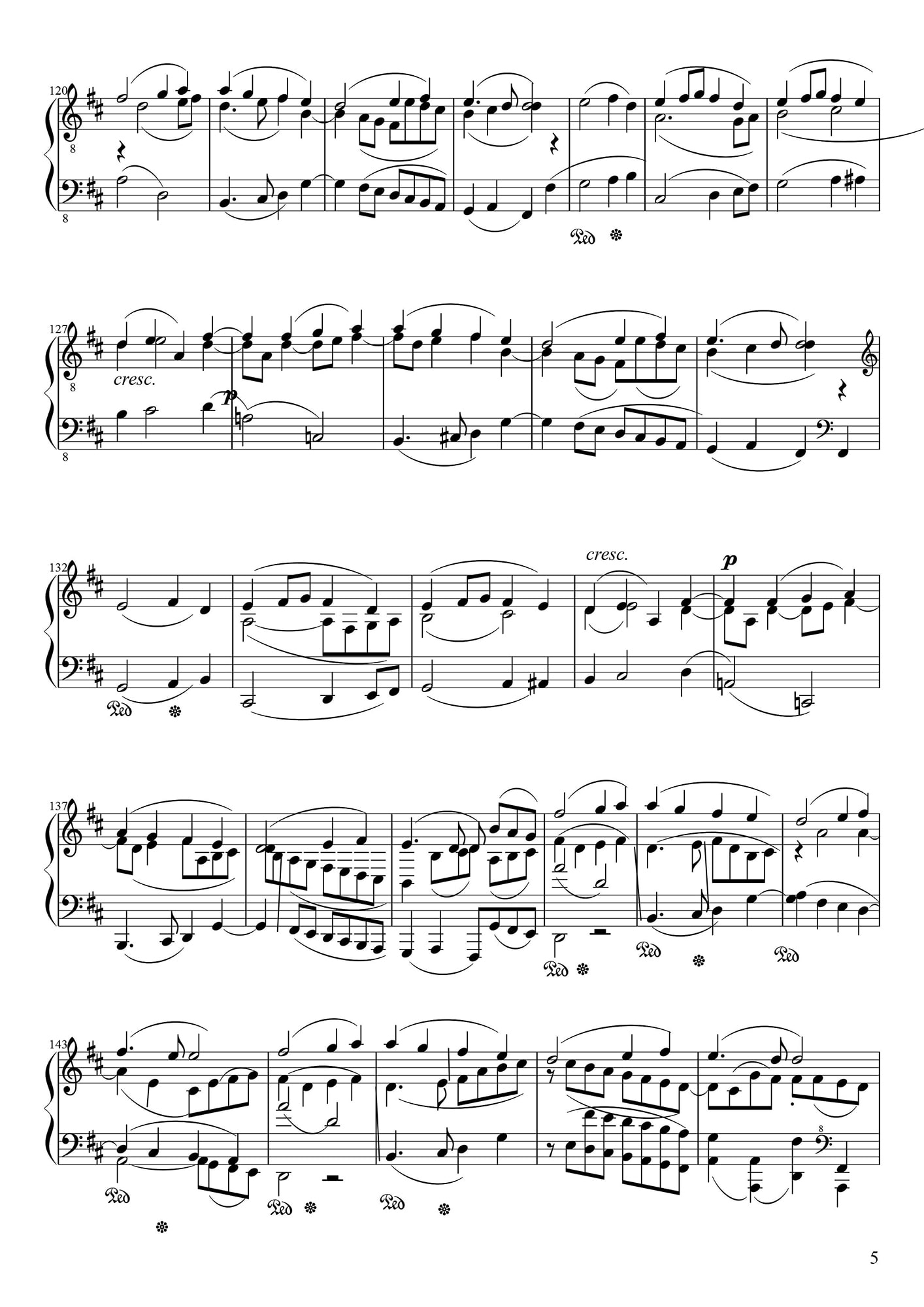 ベートーベン第九ピアノ版(全曲)