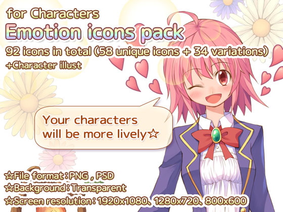 -for characters- Emotion icons pack