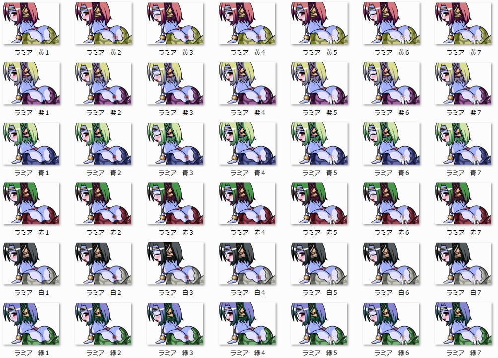 RPG制作に使えるデフォルメ素材集～もんむすエッチシーン編～ Vol.3