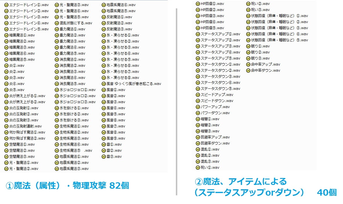 著作権フリー効果音 vol.35 RPG系効果音パック集 250個パック