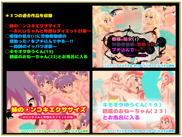 妹とH!姉にH!姫をH!Hづくしのオナ○ー専用大ボリュームドスケベCG集!!