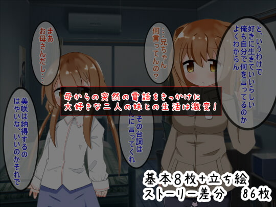 妹はふたりともお兄ちゃんの精液で生きてるのっ!