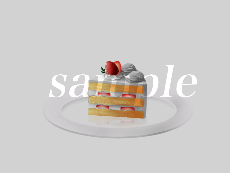 食べ物背景素材-カフェでケーキセット-