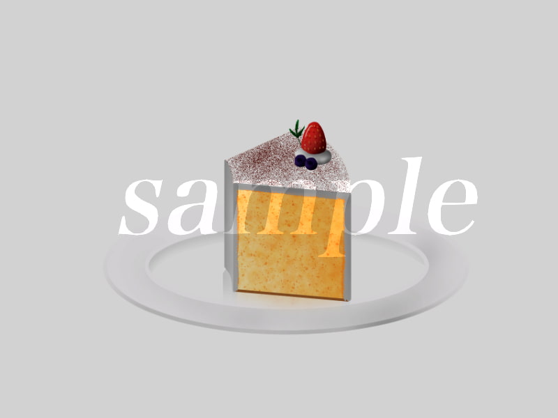 食べ物背景素材-カフェでケーキセット-