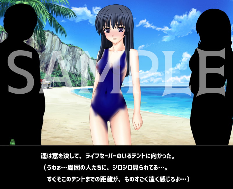 遥ちゃんのボディペイント露出