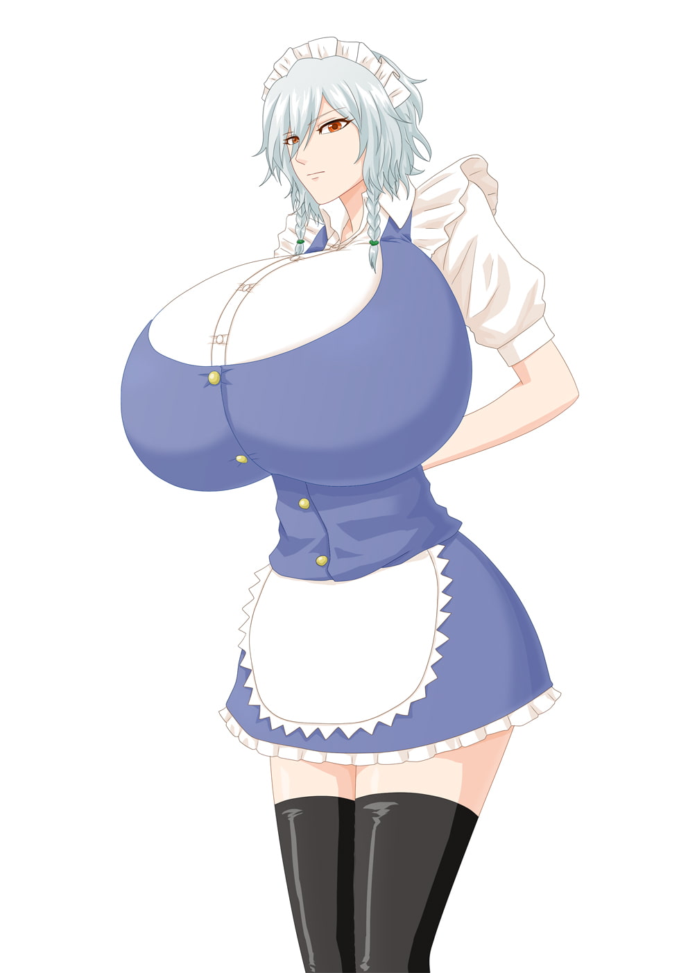 爆乳メイドの着衣パイズリ奉仕