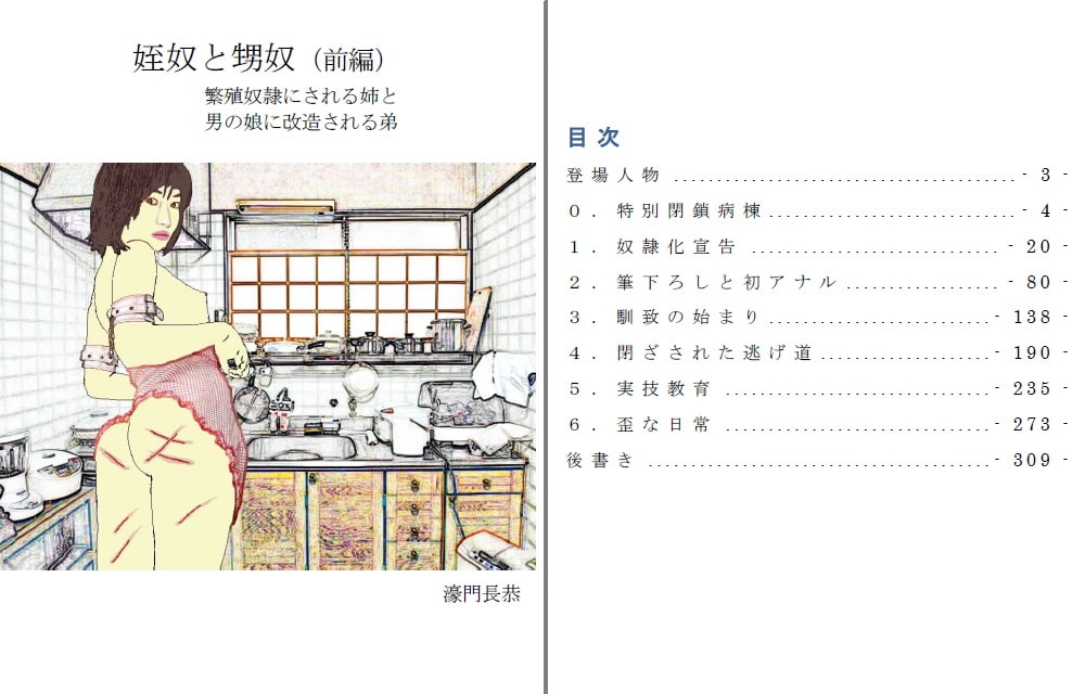 姪奴と甥奴(前編)～繁殖奴隷にされる姉と男の娘に改造される弟
