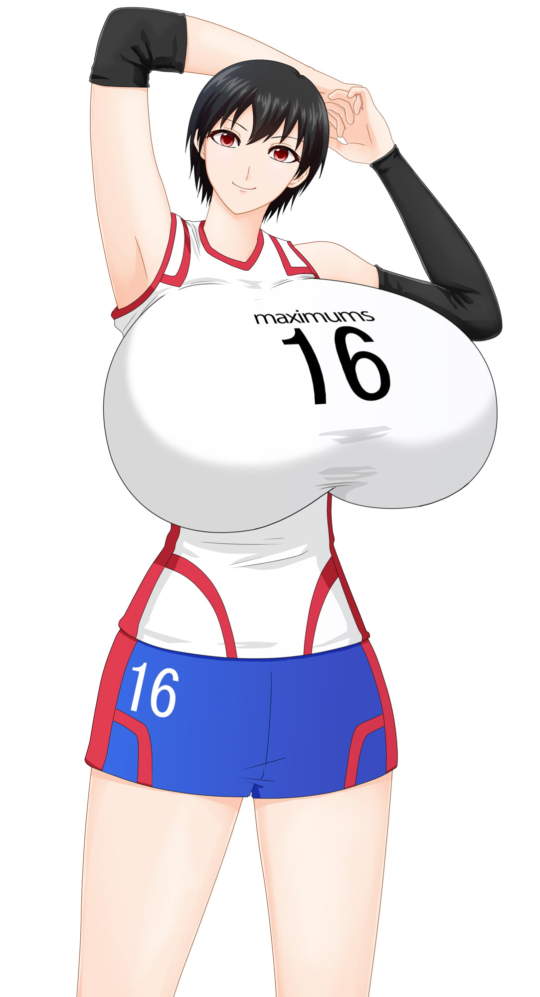 爆乳バレー部員の着衣パイズリアニメーション