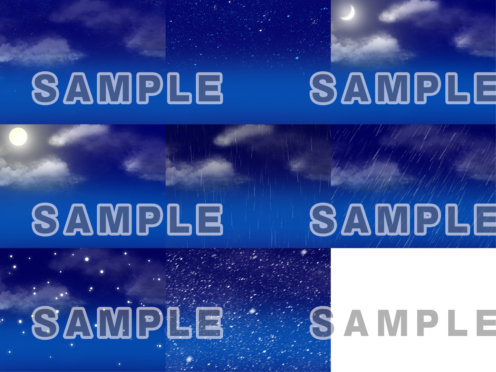 背景イラスト素材集vol.1空