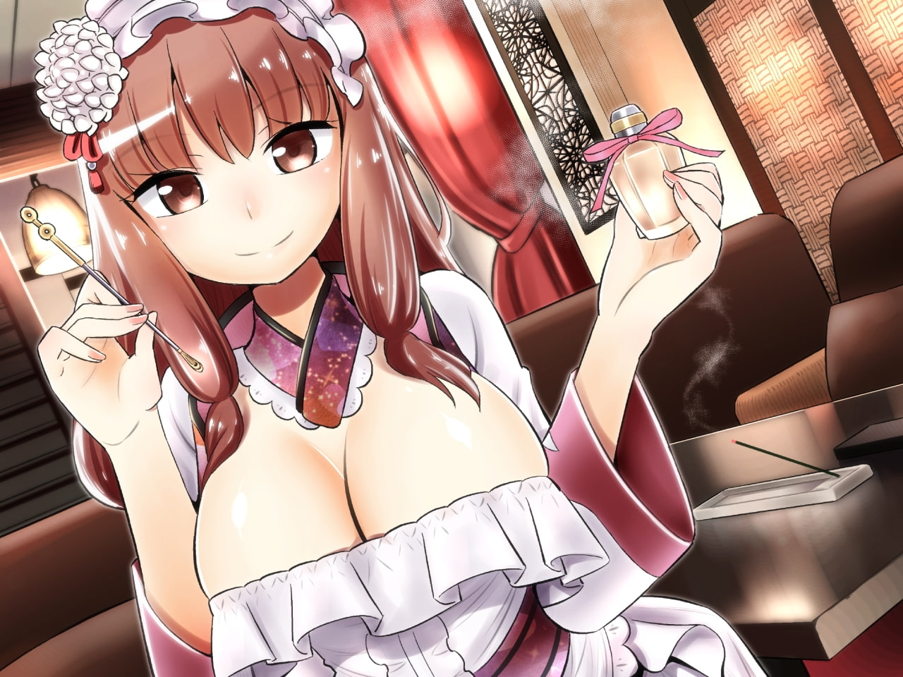 ご奉仕♪メイドり～夢☆かほり 胸いっぱいの香りで内と外から包み込み癒し