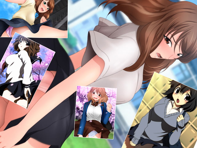 スカート舞い上がる桜+SPECIAL