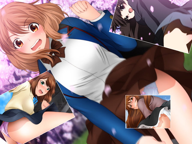 スカート舞い上がる桜+SPECIAL