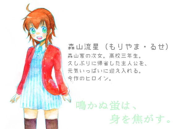 鳴かぬ蛍は、身を焦がす。