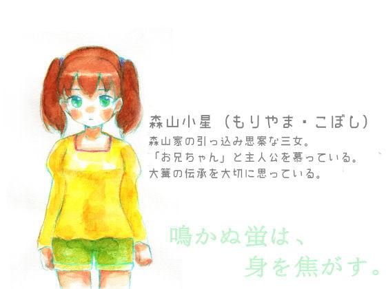 鳴かぬ蛍は、身を焦がす。