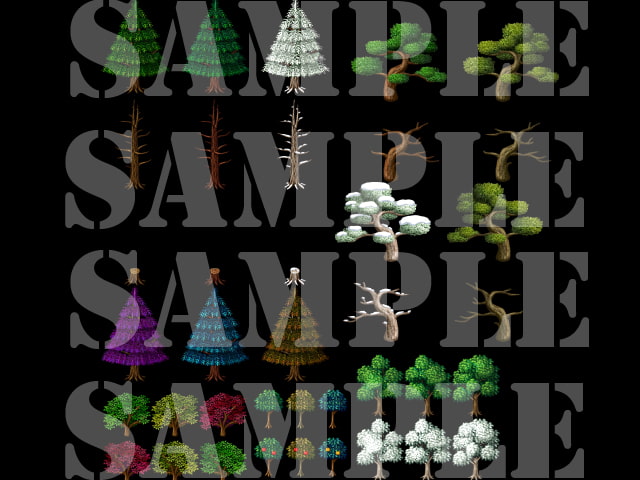 新・樹木セット素材集