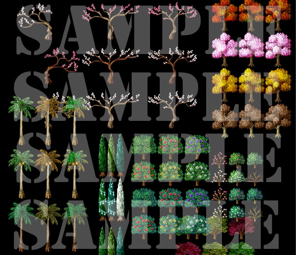 新・樹木セット素材集