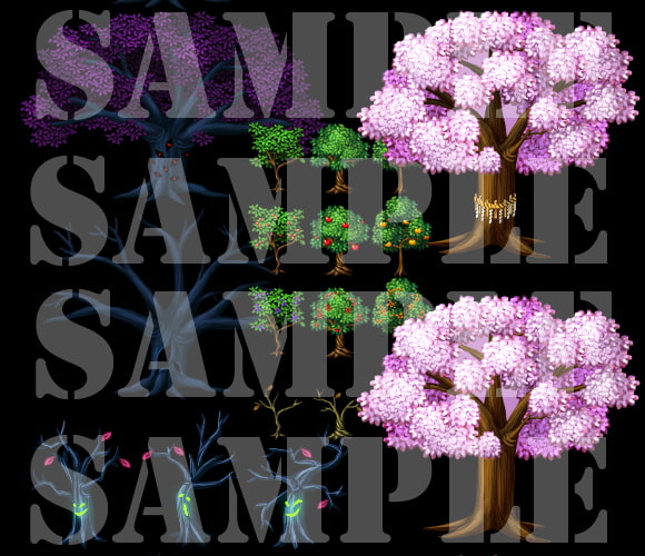 新・樹木セット素材集