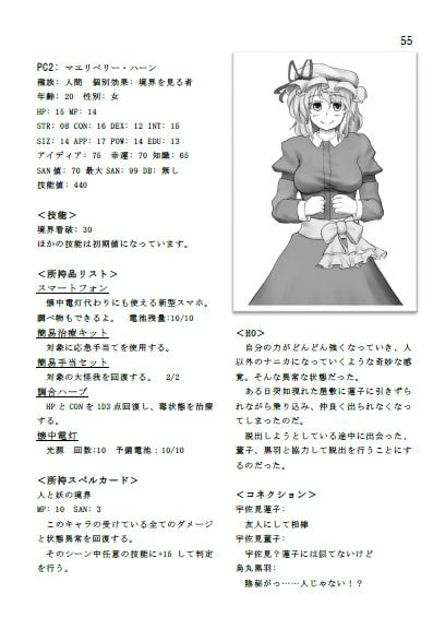 東方CoC シナリオ集【始】