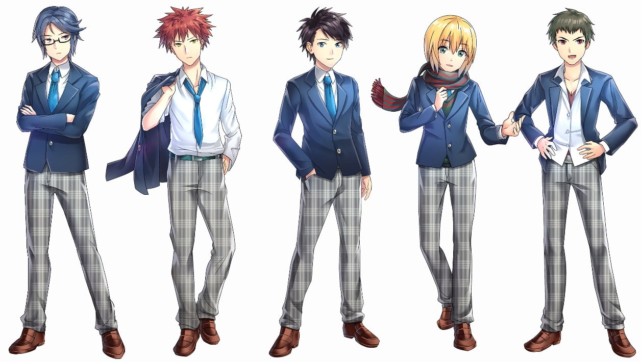 女子&男子学生2Dキャラクターパック【キャラクター画像素材】