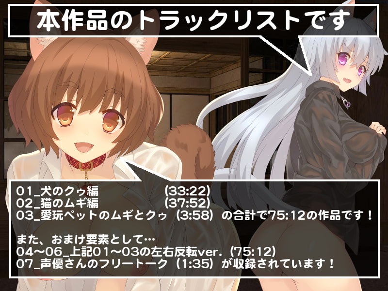 愛玩ペットのムギとクゥ