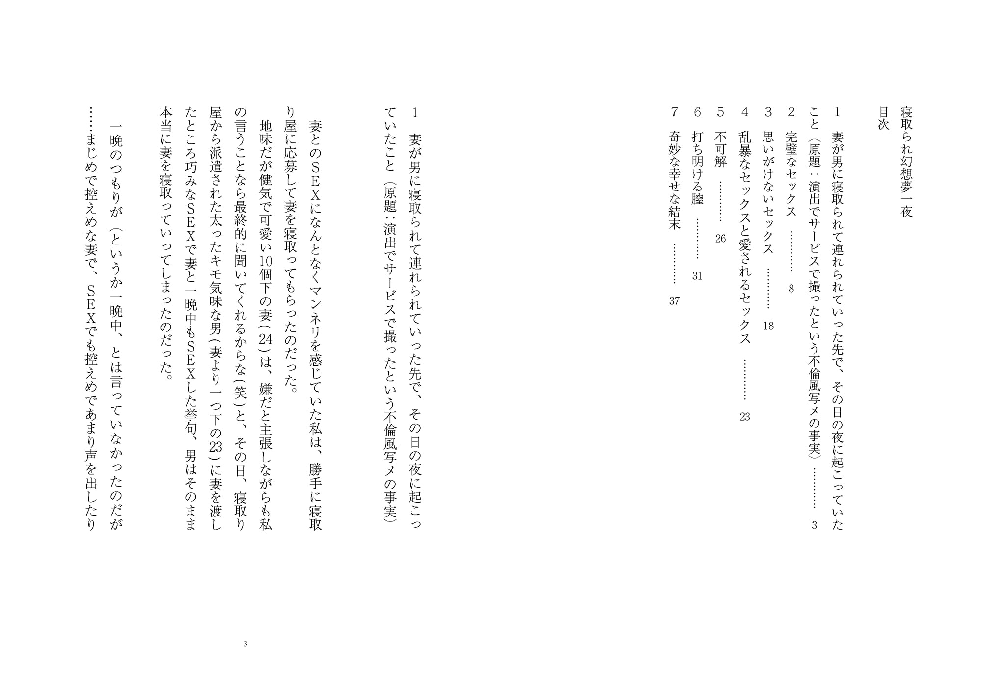 寝取られ幻想夢一夜