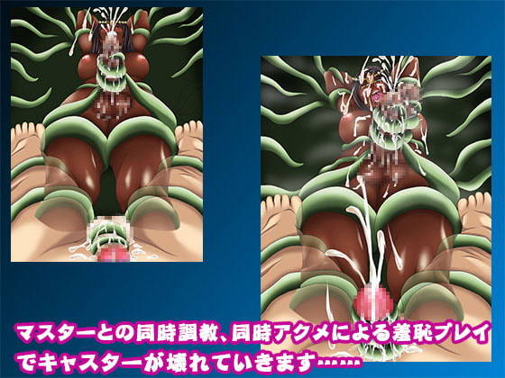 ふたなり女キャスター 触手でマスターと同時調教されちゃう