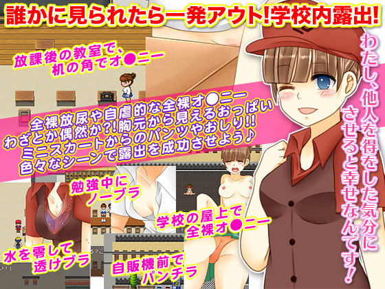 学生巫女が露出を楽しむRPG。でも本当は公衆便所退魔録